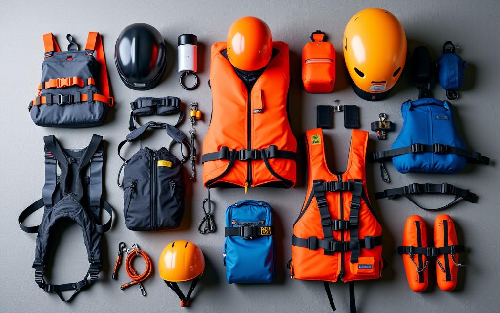 Professional safety gear rental para sa outdoor adventures